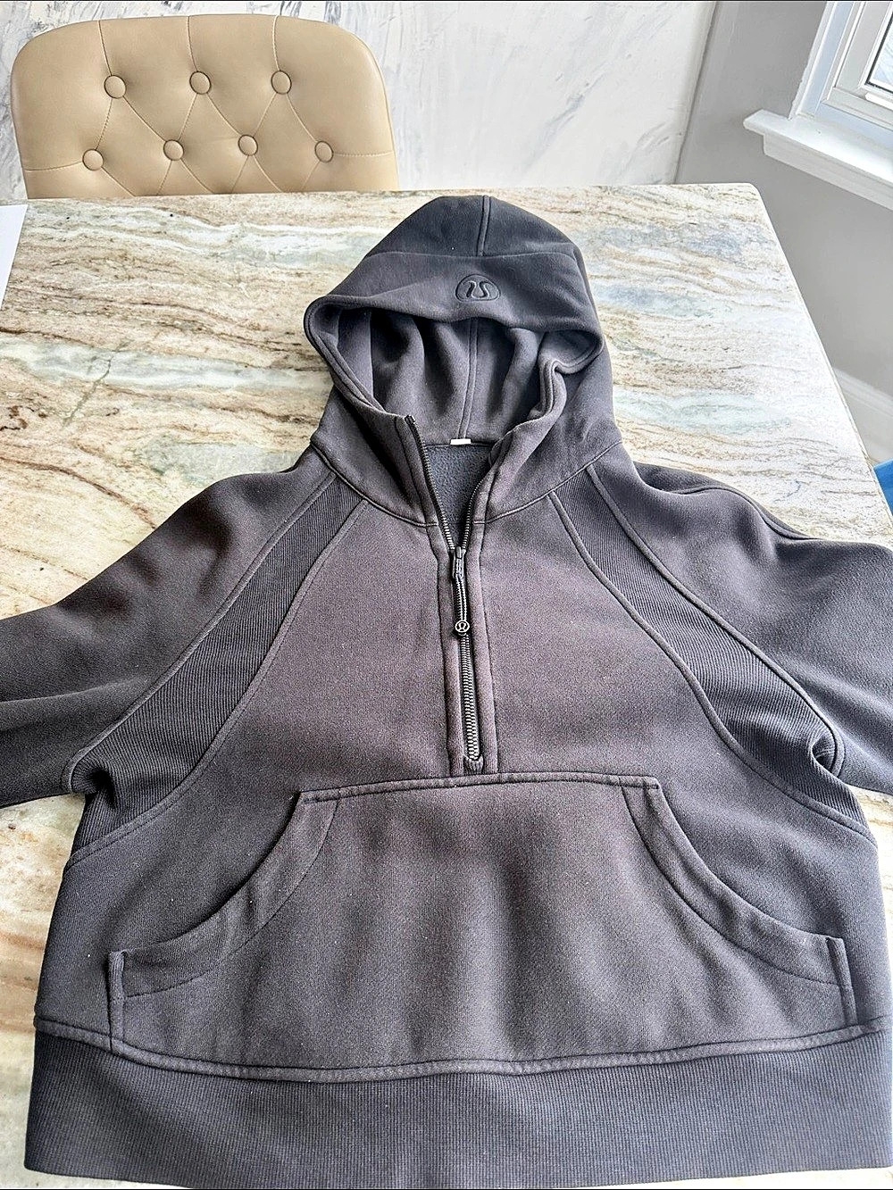 Lululemon Scuba Oversized 1/2 Zip Hoodie Gray